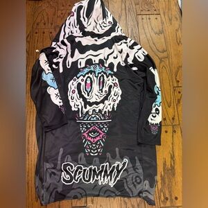 Scummy Bears Rave Cloak 3X Festival Hoodie EDM cyberpunk underground streetwear